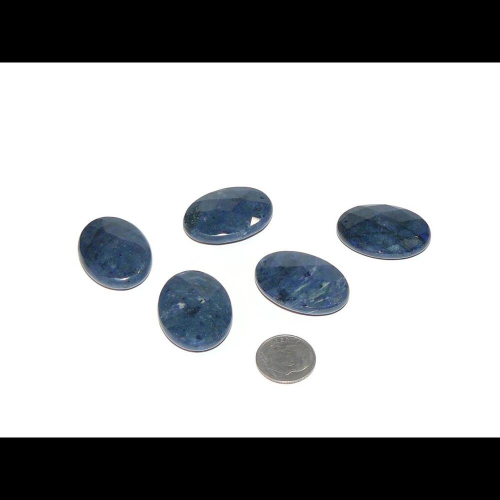 Faceted Oval Sodalite Cabochon